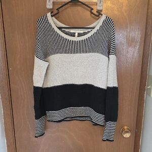 Victoria's Secret Black and White Striped Sweater